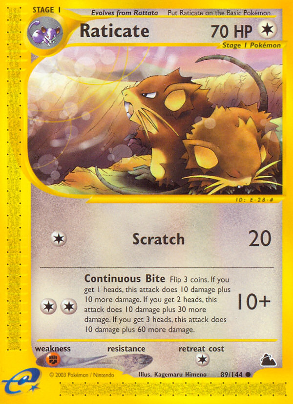 Raticate (89/144) [Skyridge] Pokémon