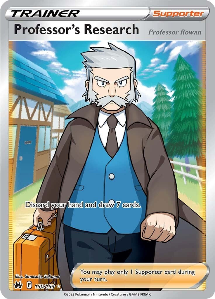 Professor's Research (150/159) (Full Art) [Sword & Shield: Crown Zenith] Pokémon