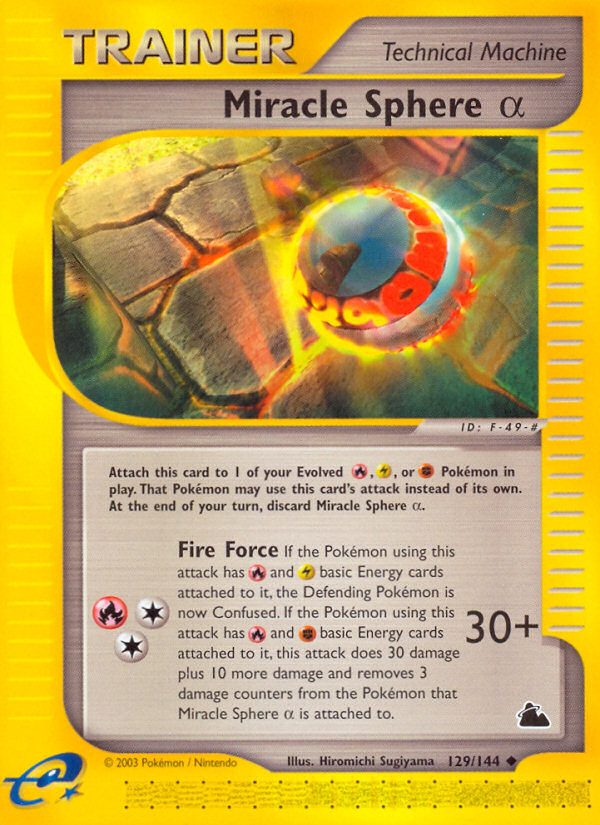 Miracle Sphere Alpha (129/144) [Skyridge] Pokémon