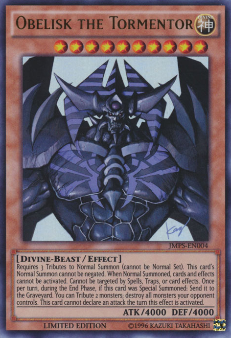 Obelisk the Tormentor [JMPS-EN004] Ultra Rare Yu-Gi-Oh!