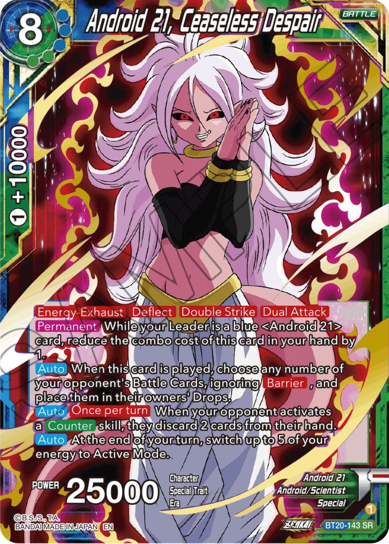 Android 21, Ceaseless Despair (BT20-143) [Power Absorbed] Dragon Ball Super