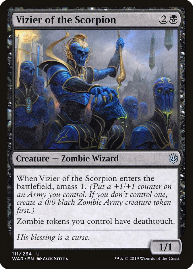 Vizier of the Scorpion [War of the Spark] Magic: The Gathering