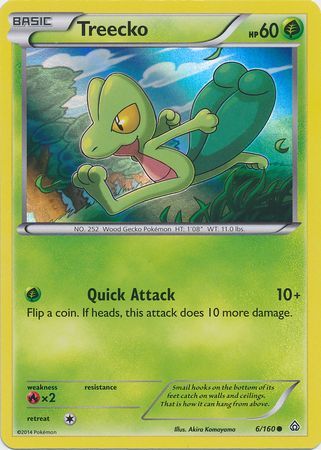 Treecko (6/160) (Sheen Holo) [XY: Primal Clash] Pokémon