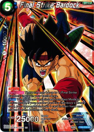 Final Strike Bardock (TB3-019) [Clash of Fates] Dragon Ball Super