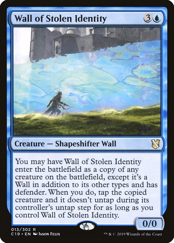 Wall of Stolen Identity [Commander 2019] Magic: The Gathering