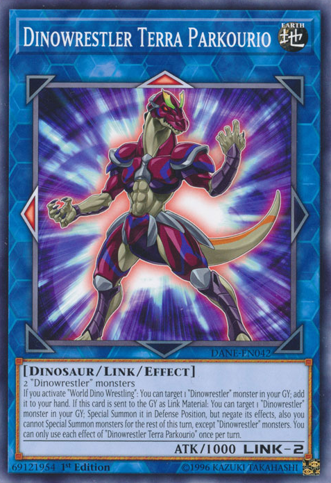 Dinowrestler Terra Parkourio [DANE-EN042] Common Yu-Gi-Oh!