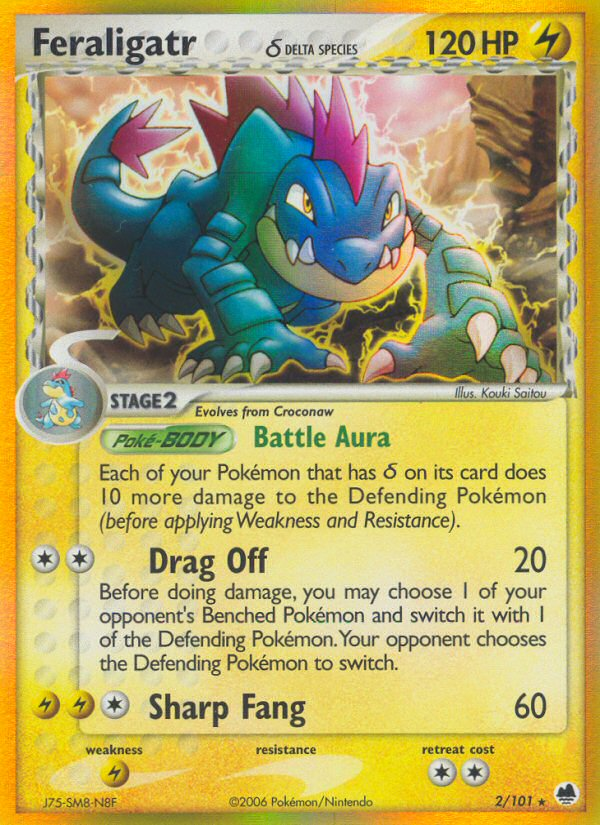 Feraligatr (2/101) (Delta Species) [EX: Dragon Frontiers] Pokémon