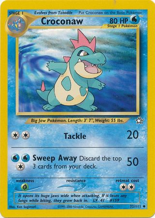 Croconaw (32/111) [Neo Genesis Unlimited] Pokémon