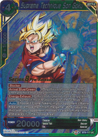 Supreme Technique Son Goku (BT8-117_PR) [Malicious Machinations Prerelease Promos] Dragon Ball Super