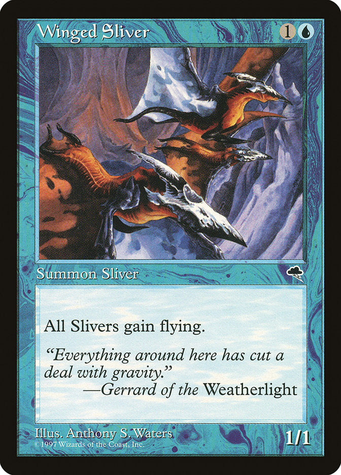 Winged Sliver [Tempest] Magic: The Gathering