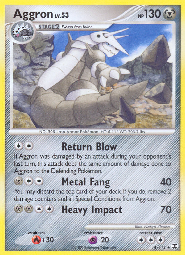 Aggron (14/111) [Platinum: Rising Rivals] Pokémon