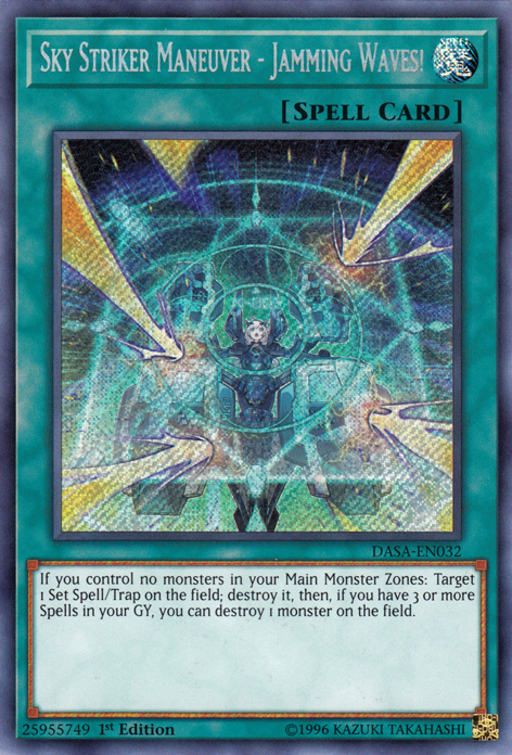 Sky Striker Maneuver - Jamming Waves! [DASA-EN032] Secret Rare Yu-Gi-Oh!