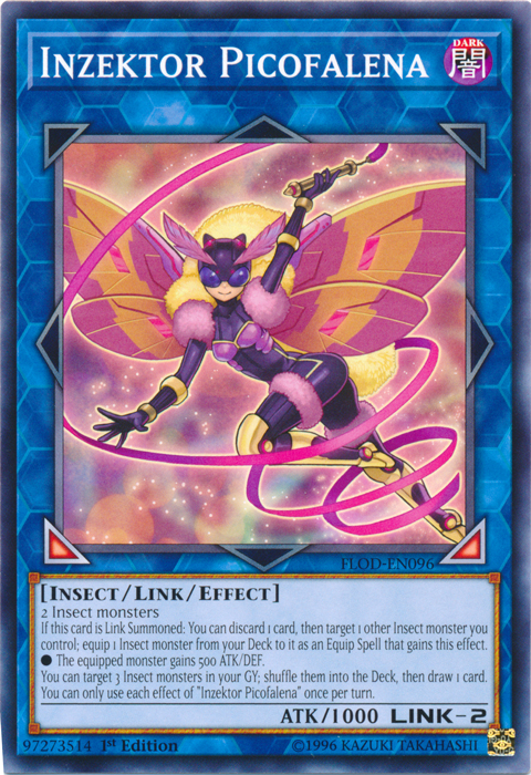 Inzektor Picofalena [FLOD-EN096] Common Yu-Gi-Oh!