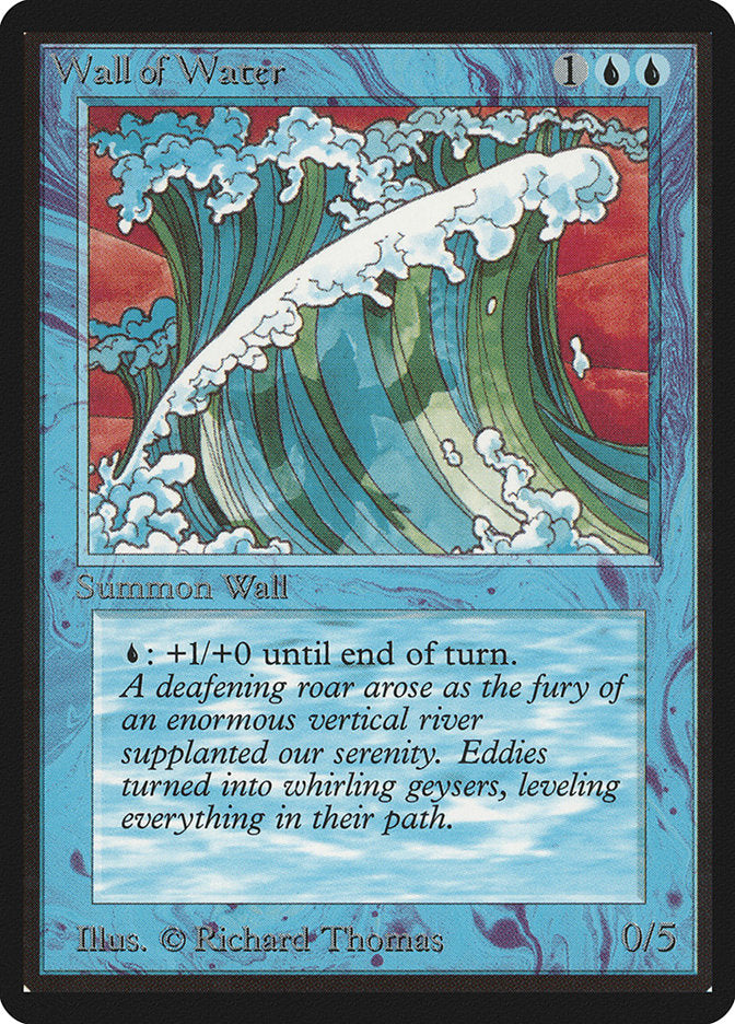 Wall of Water [Beta Edition] Magic: The Gathering