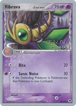 Vibrava (42/101) (Delta Species) (Flyvees - Jun Hasebe) [World Championships 2007] Pokémon