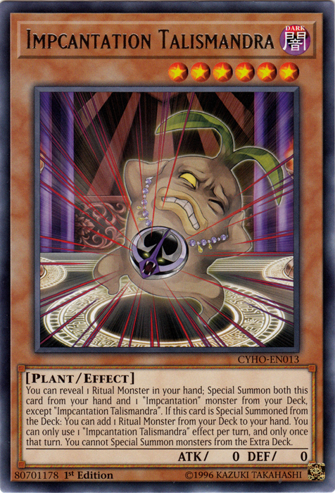 Impcantation Talismandra [CYHO-EN013] Rare Yu-Gi-Oh!