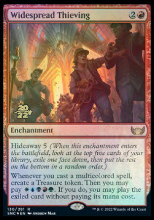 Widespread Thieving [Streets of New Capenna Prerelease Promos] Magic: The Gathering