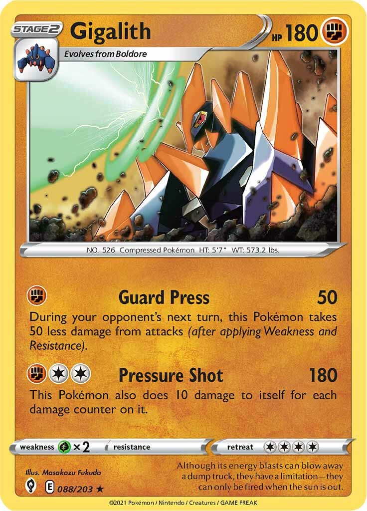 Gigalith (088/203) [Sword & Shield: Evolving Skies] Pokémon