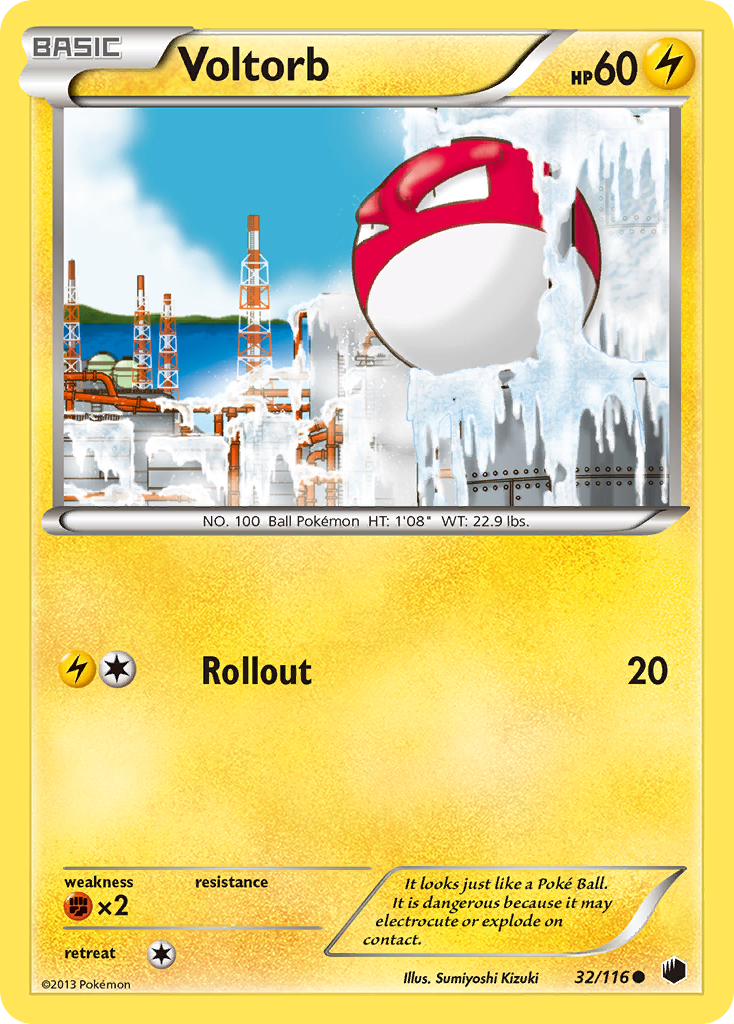 Voltorb (32/116) [Black & White: Plasma Freeze] Pokémon