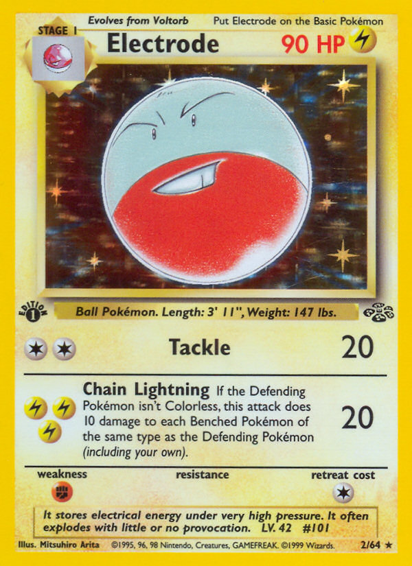 Electrode (2/64) [Jungle 1st Edition] Pokémon