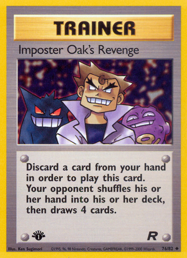 Imposter Oak's Revenge (76/82) [Team Rocket 1st Edition] Pokémon
