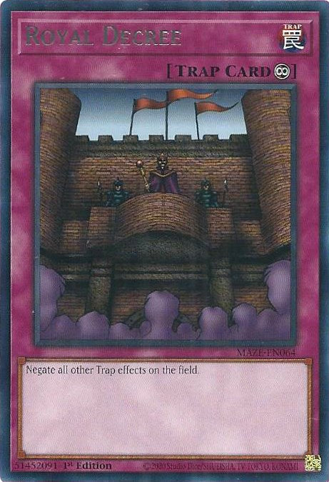 Royal Decree [MAZE-EN064] Rare Yu-Gi-Oh!