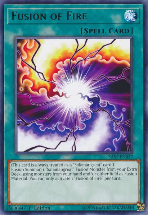 Fusion of Fire [SAST-EN057] Rare Yu-Gi-Oh!