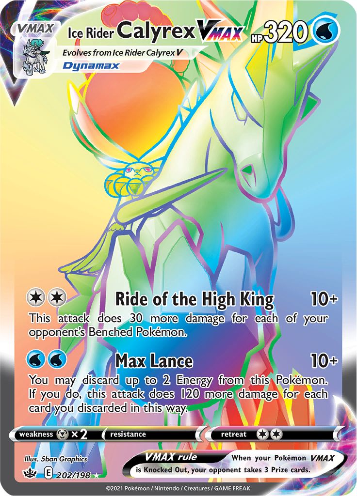 Ice Rider Calyrex VMAX (202/198) [Sword & Shield: Chilling Reign] Pokémon