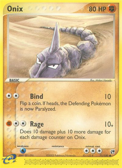 Onix (71/100) [EX: Sandstorm] Pokémon