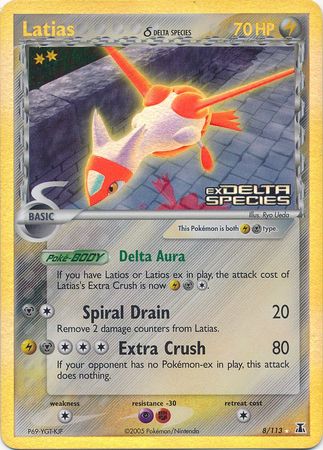 Latias (8/113) (Delta Species) (Stamped) [EX: Delta Species] Pokémon