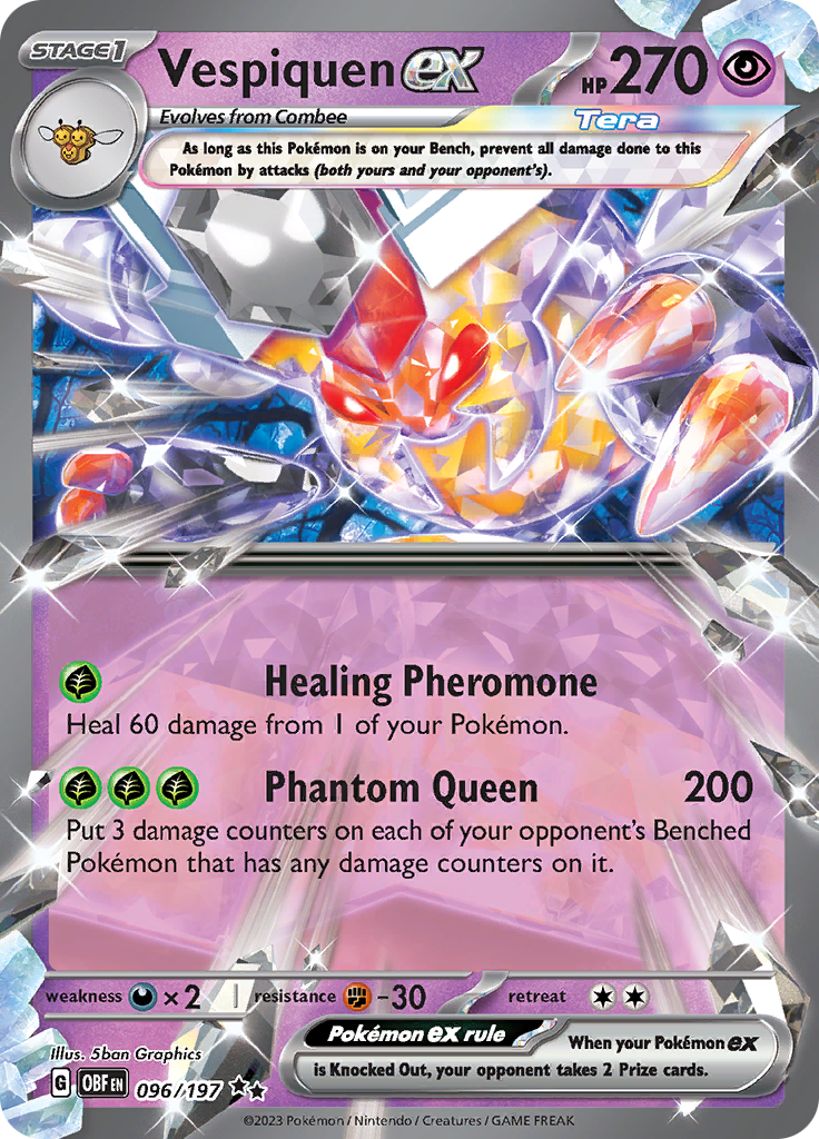 Vespiquen ex (096/197) [Scarlet & Violet: Obsidian Flames] Pokémon