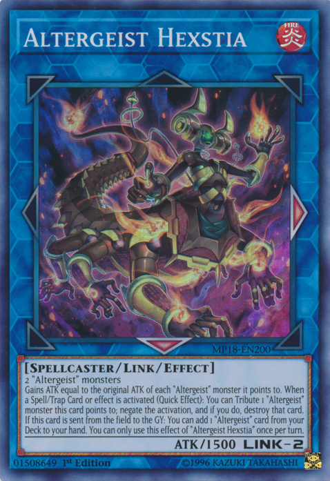 Altergeist Hexstia [MP18-EN200] Super Rare Yu-Gi-Oh!