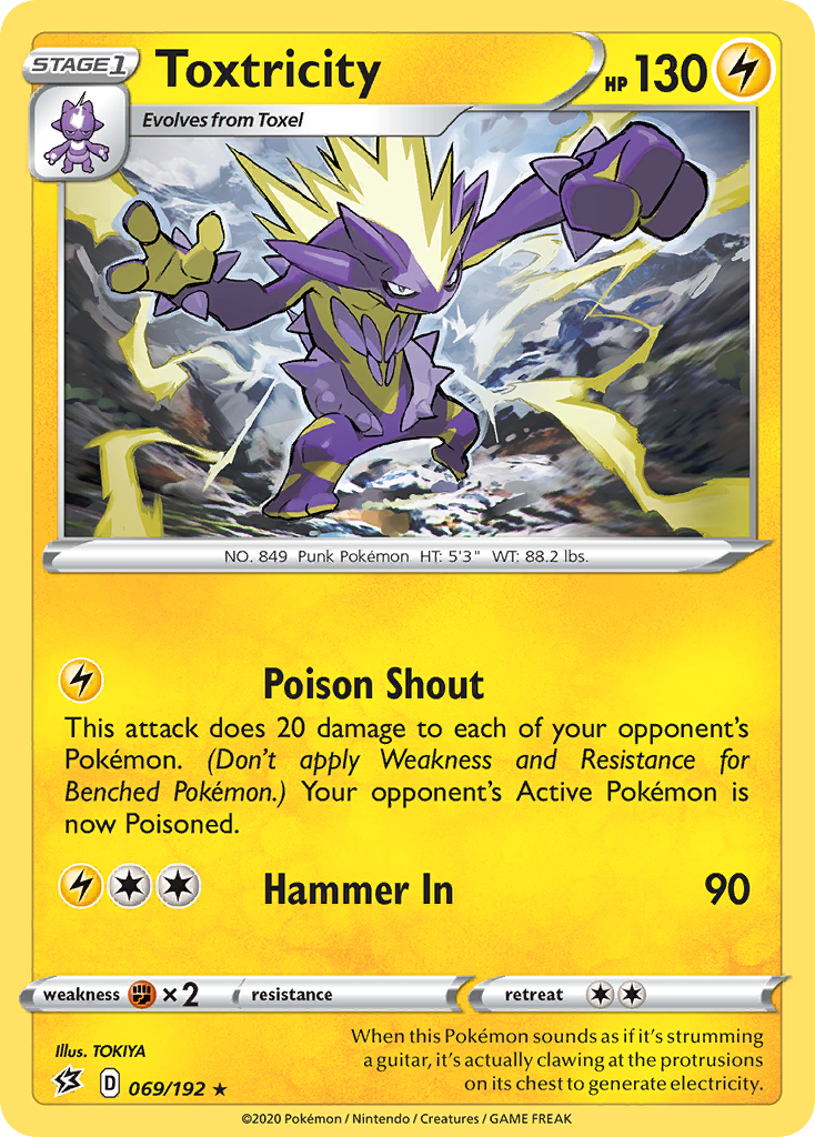 Toxtricity (069/192) [Sword & Shield: Rebel Clash] Pokémon