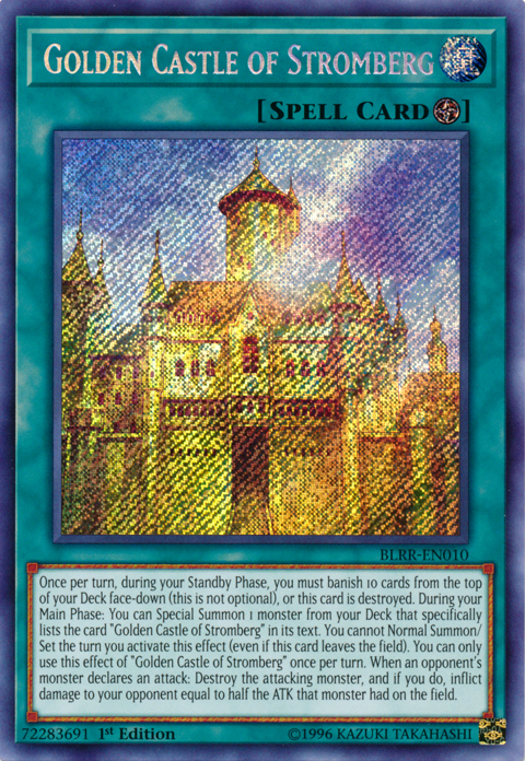 Golden Castle of Stromberg [BLRR-EN010] Secret Rare Yu-Gi-Oh!