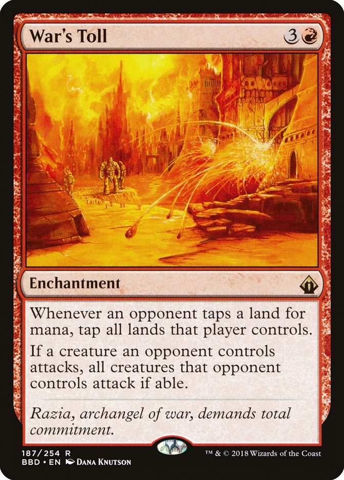 War's Toll [Battlebond] Magic: The Gathering