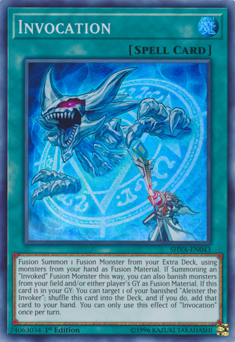 Invocation [SHVA-EN043] Super Rare Yu-Gi-Oh!