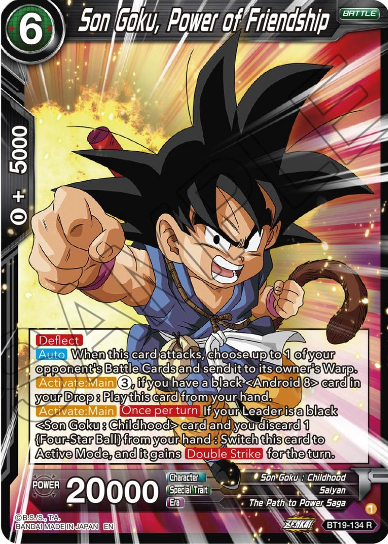 Son Goku, Power of Friendship (BT19-134) [Fighter's Ambition] Dragon Ball Super