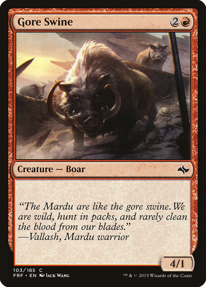 Gore Swine [Fate Reforged] Magic: The Gathering