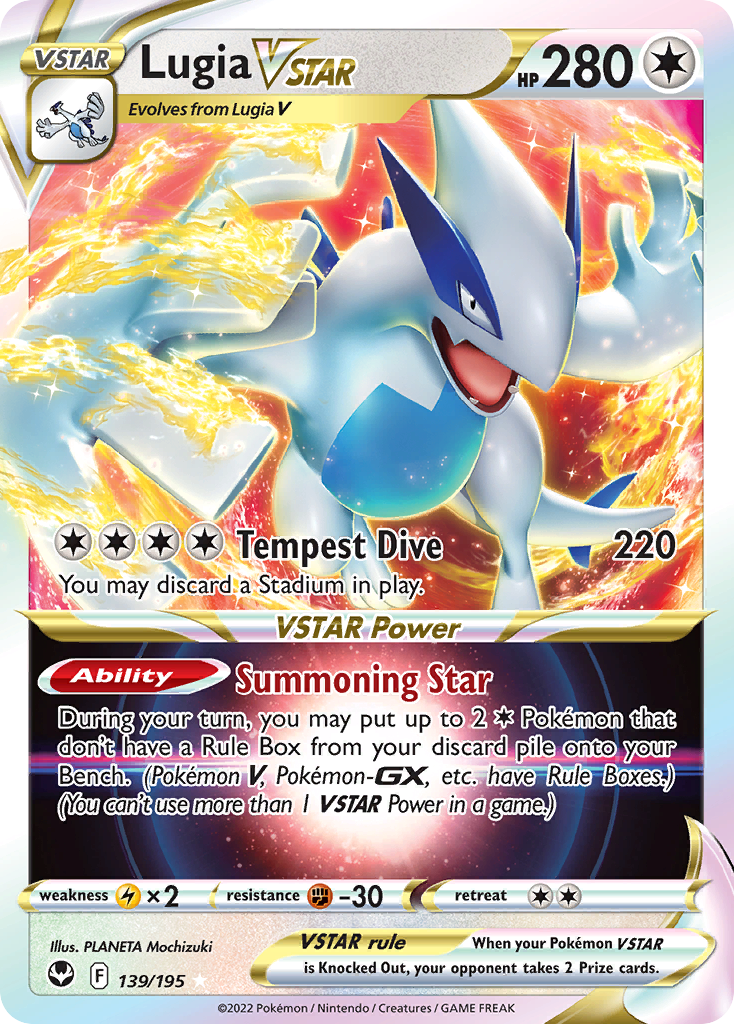 Lugia VSTAR (139/195) (Jumbo Card) [Sword & Shield: Silver Tempest] Pokémon
