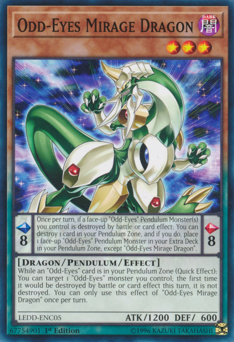 Odd-Eyes Mirage Dragon [LEDD-ENC05] Common Yu-Gi-Oh!