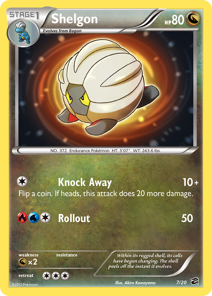 Shelgon (7/20) [Black & White: Dragon Vault] Pokémon