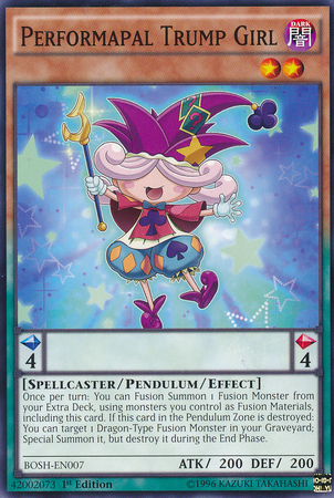 Performapal Trump Girl [BOSH-EN007] Common Yu-Gi-Oh!