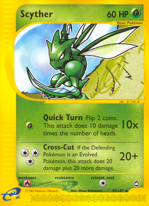 Scyther (57/147) [Aquapolis] Pokémon