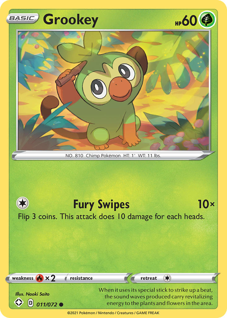 Grookey (011/072) [Sword & Shield: Shining Fates] Pokémon