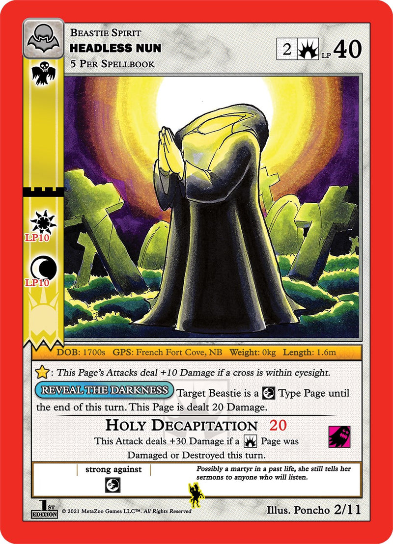 Headless Nun [Cryptid Nation: Nightfall First Edition Tribal Theme Decks] Metazoo