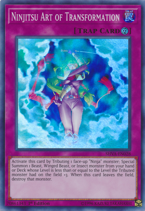 Ninjitsu Art of Transformation [SHVA-EN028] Super Rare Yu-Gi-Oh!