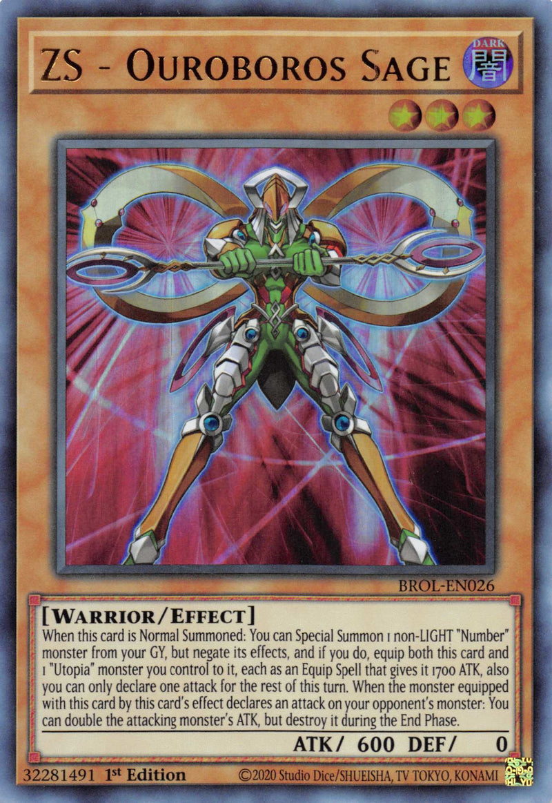 ZS - Ouroboros Sage [BROL-EN026] Ultra Rare Yu-Gi-Oh!