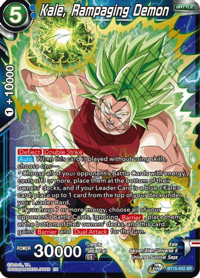 Kale, Rampaging Demon (BT15-042) [Saiyan Showdown] Dragon Ball Super