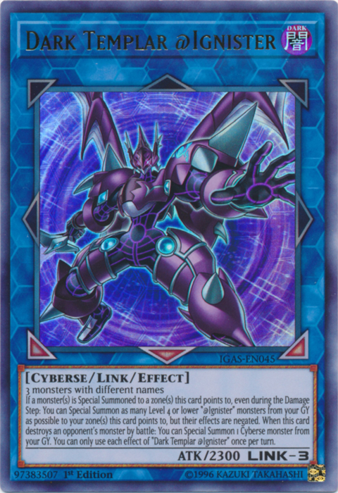 Dark Templar @Ignister [IGAS-EN045] Ultra Rare Yu-Gi-Oh!