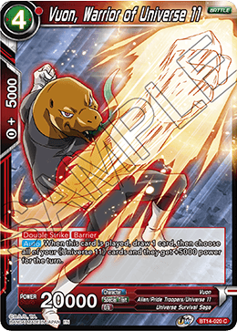 Vuon, Warrior of Universe 11 (BT14-020) [Cross Spirits] Dragon Ball Super